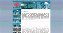 Desktop Screenshot of pritihospital.com